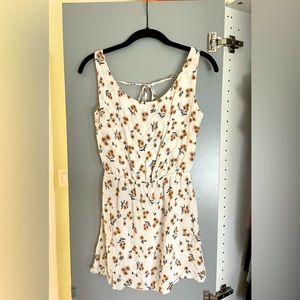 Floral open back dress